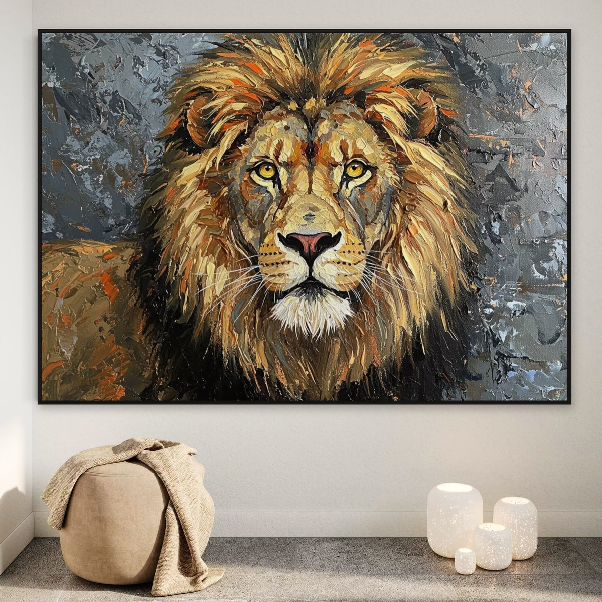 Regal Stare - Hand Painting