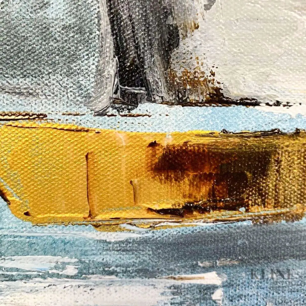 Regatta Seascape Oil Painting - Kline Collective 