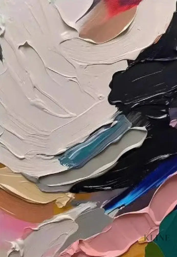 Rhythm of Contrast - Hand Painting
