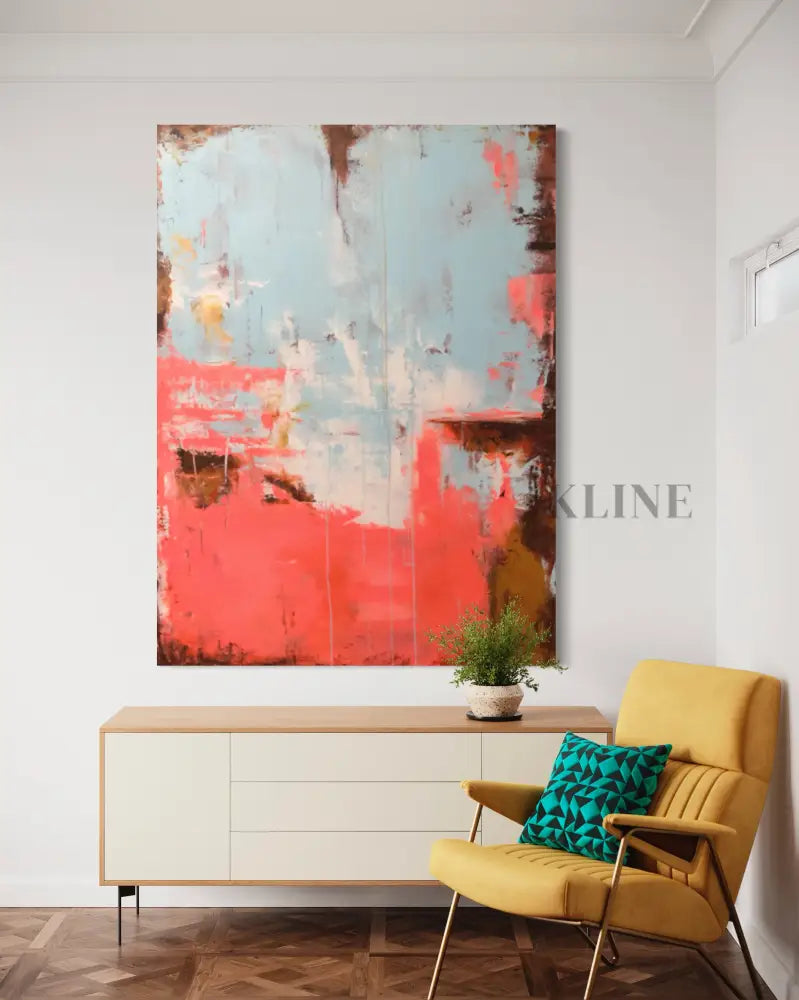 Rhythmic Abstractions - Hand Painting Wandkunst für das Esszimmer