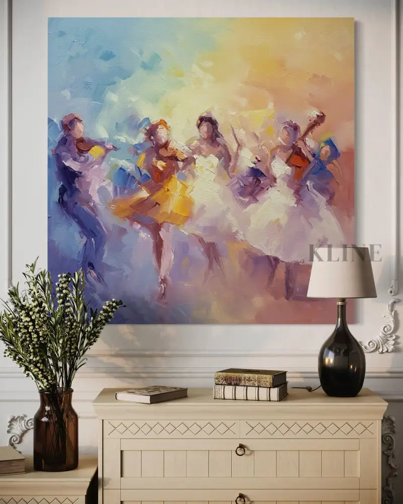 Rhythmic Hues - Hand Painting 