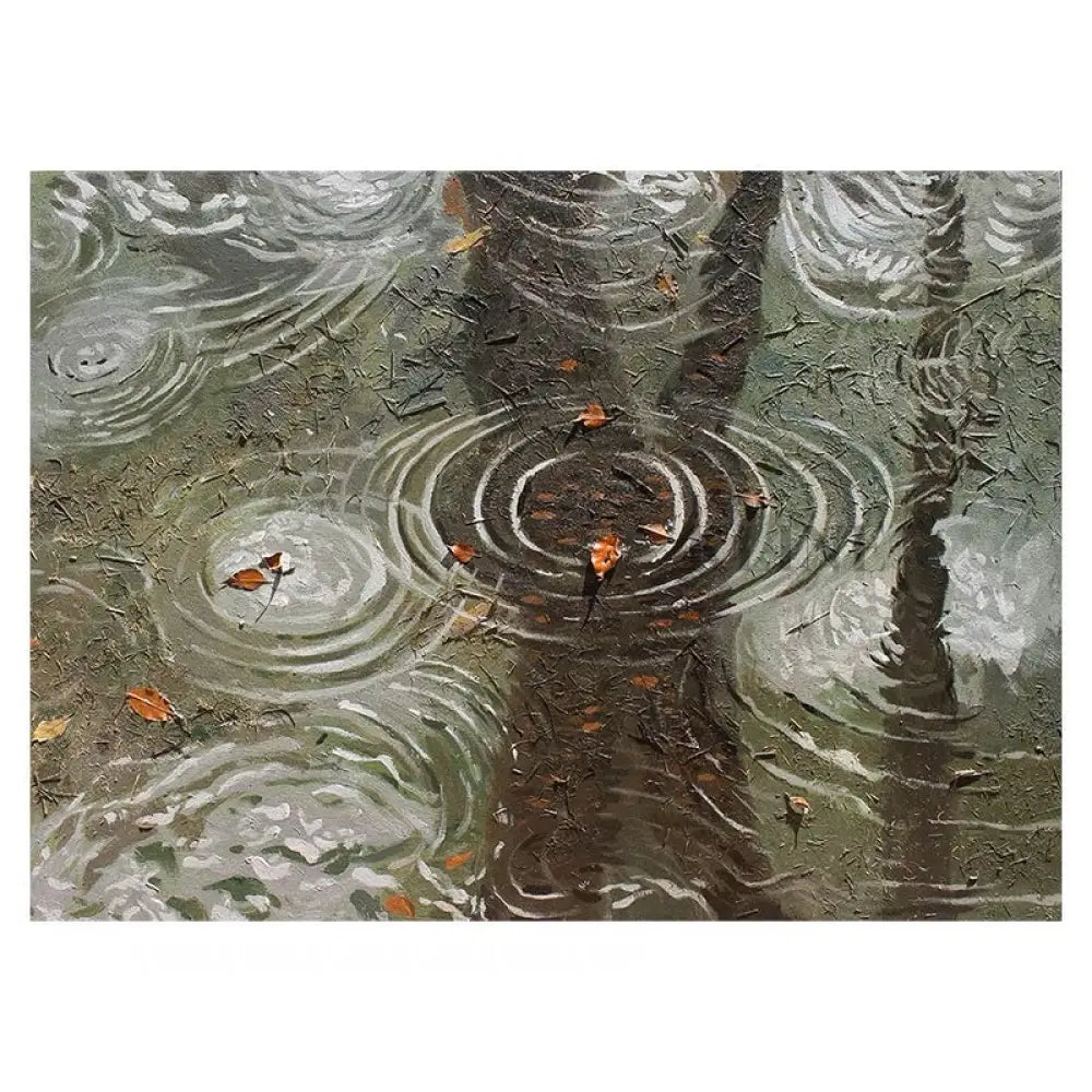 Ripples 1 - Hand Painting Canvas Wall Art