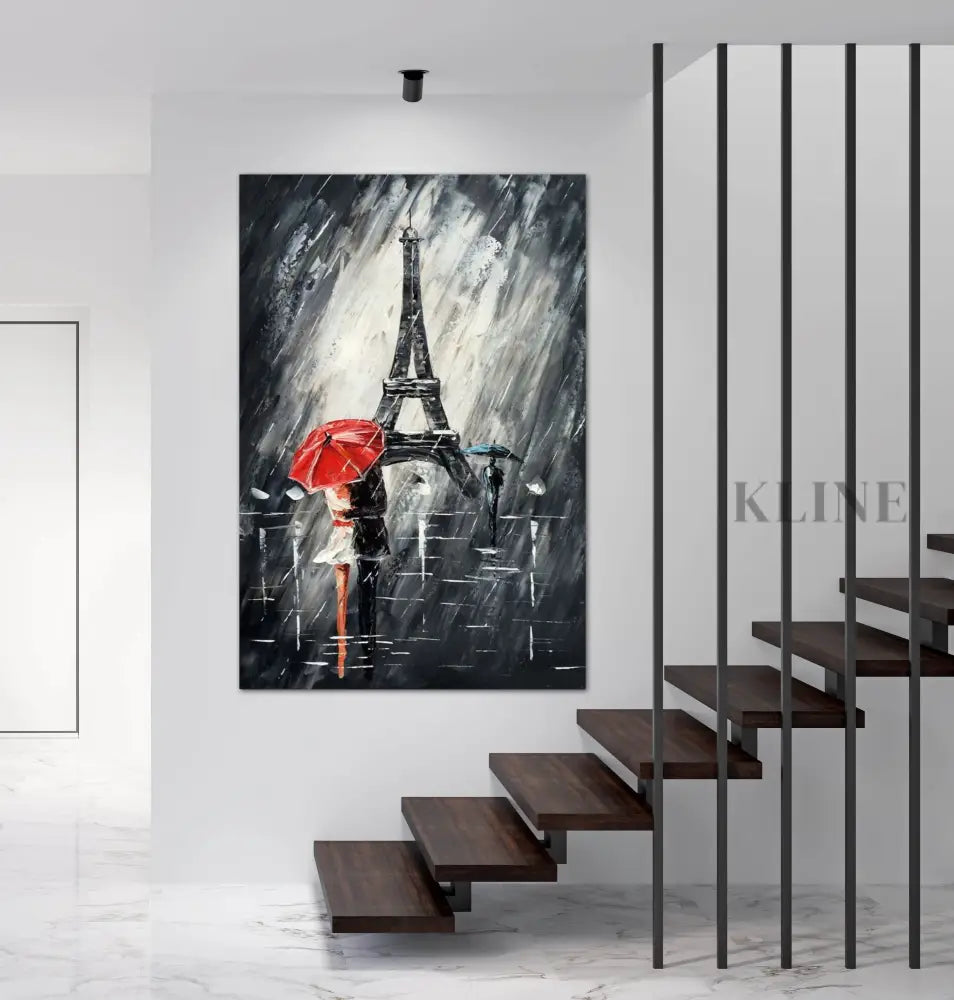 Romance In Paris - Hand Painting