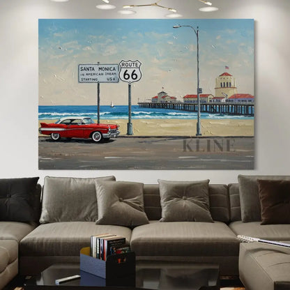 Route 66 Reverie - Hand Painting