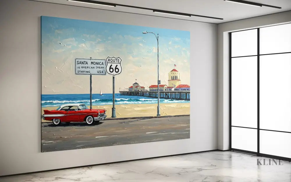 Route 66 Reverie - Hand Painting 