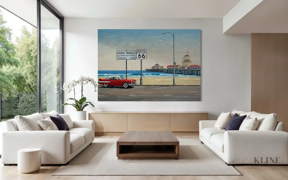 Route 66 Reverie - Hand Painting 