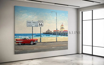Route 66 Reverie - Hand Painting
