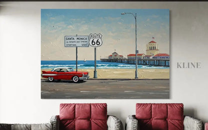 Route 66 Reverie - Hand Painting