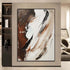 Rustic Hues and Ivory Echoes - Hand Painting