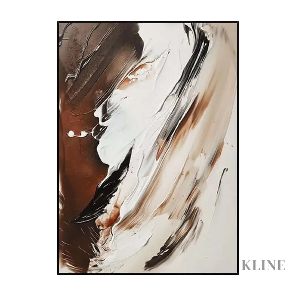 Rustic Hues and Ivory Echoes - Hand Painting