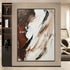 Rustic Hues and Ivory Echoes - Hand Painting