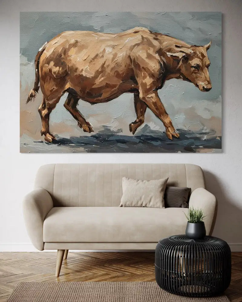 Rustic Strength - Hand Painting 