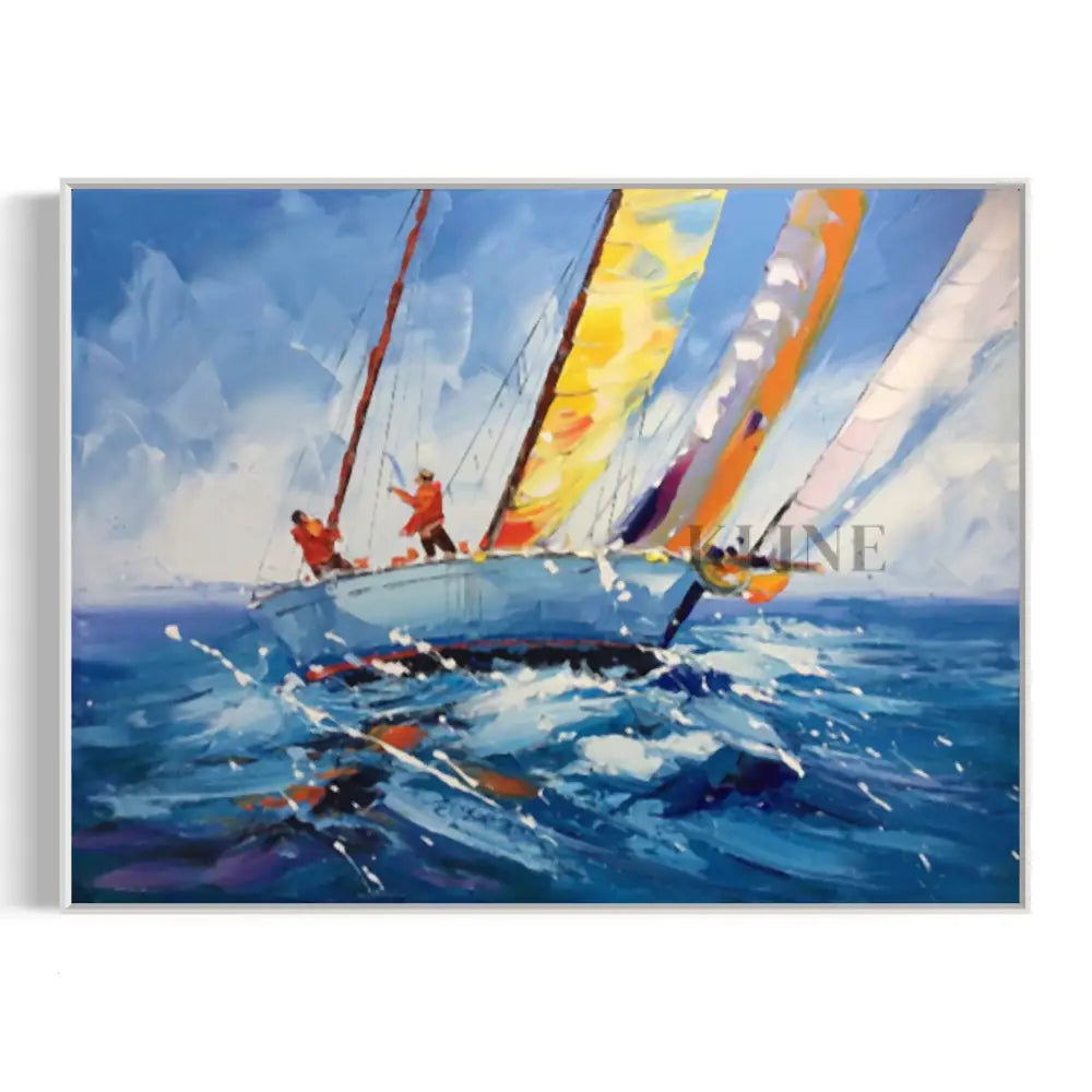Sail Adventure - Hand Painting Grande arte da parete