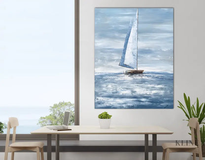 Sailing Far Away - Hand Painting