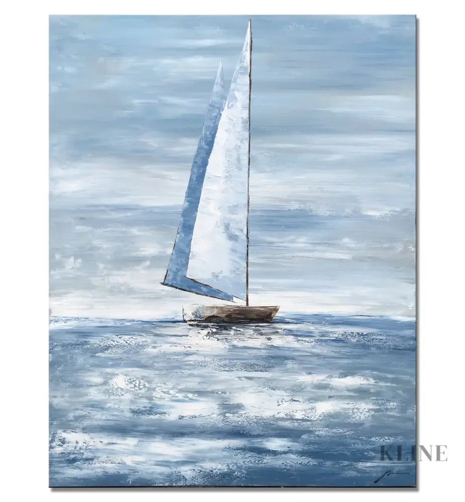 Sailing Far Away - Hand Painting