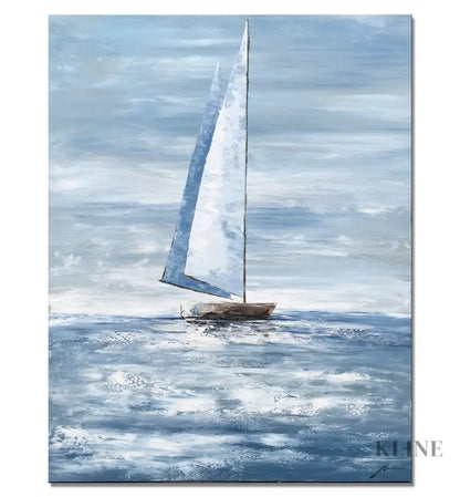 Sailing Far Away - Hand Painting