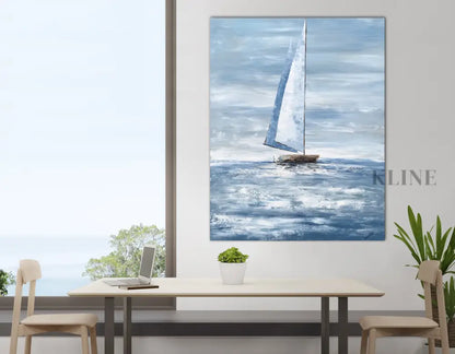 Sailing Far Away - Hand Painting