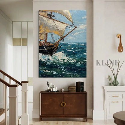 Sailing the Swell - Hand Painting