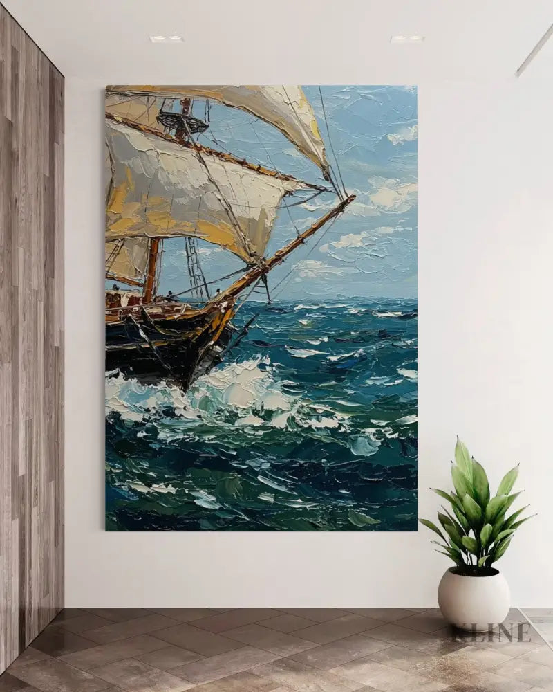 Sailing the Swell - Hand Painting