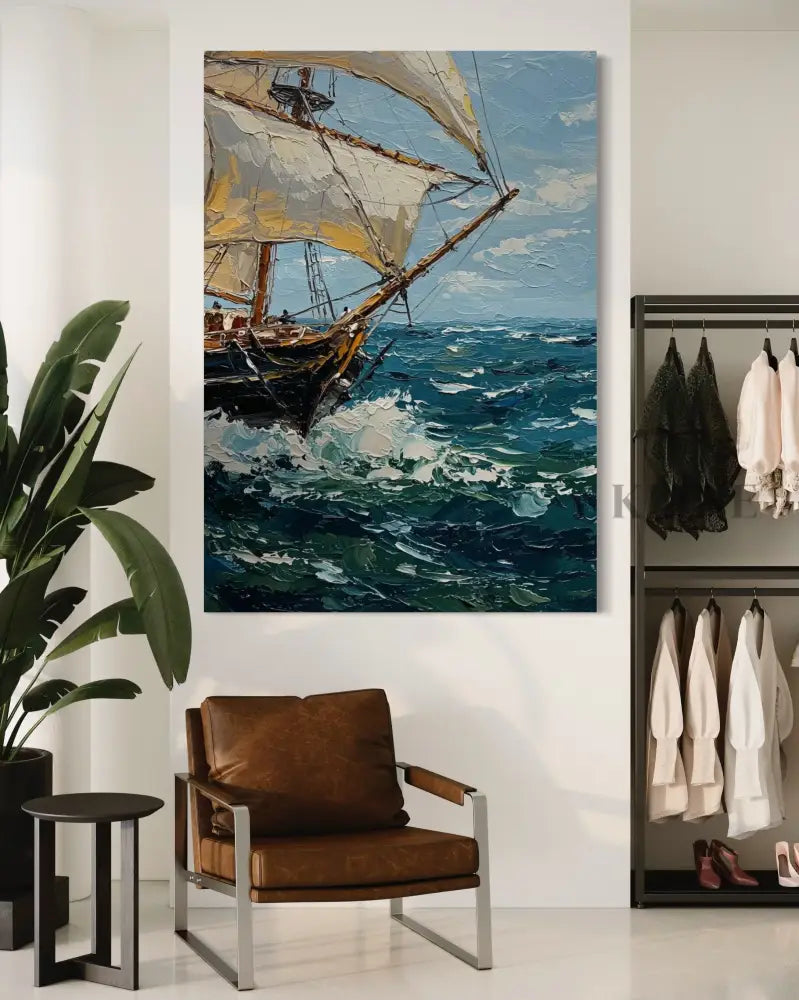 Sailing the Swell - Hand Painting 