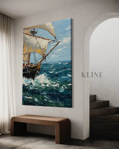 Sailing the Swell - Hand Painting