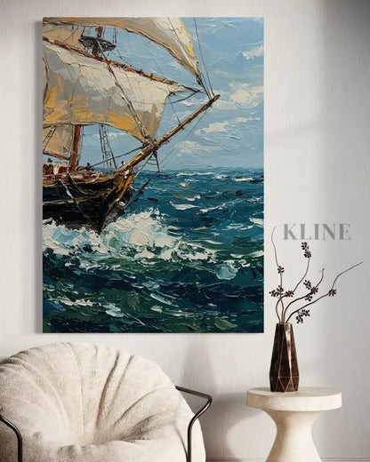 Sailing the Swell - Hand Painting