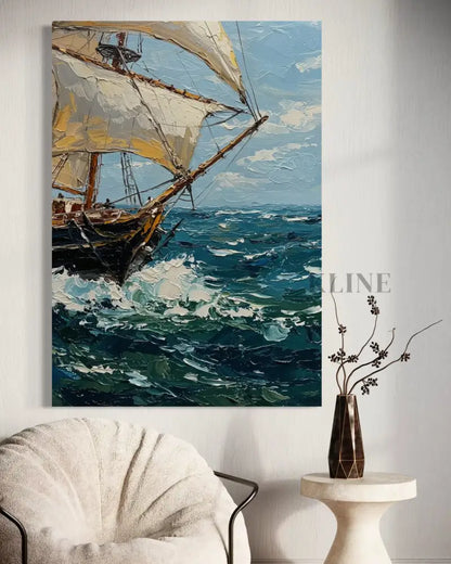 Sailing the Swell - Hand Painting