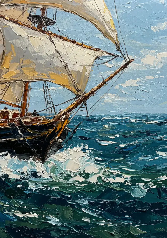 Sailing the Swell - Hand Painting