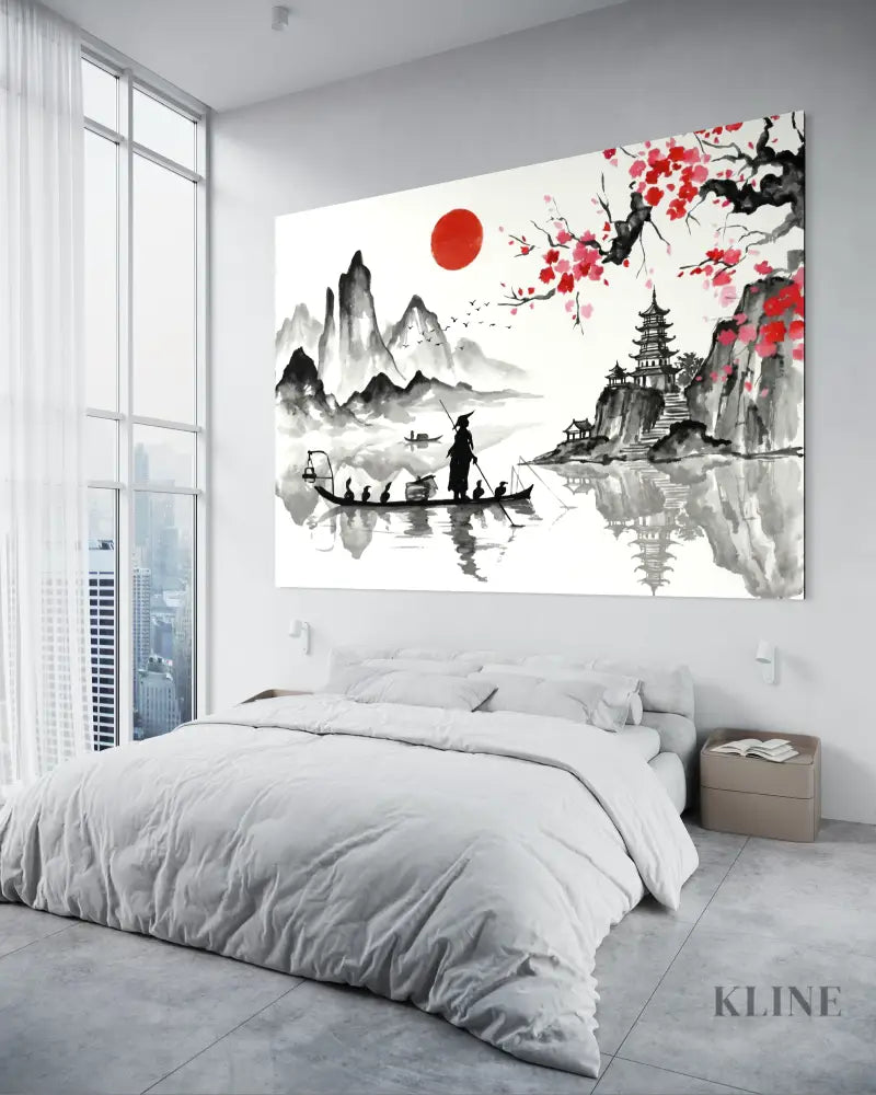 Sakura Reflections - Hand Painting
