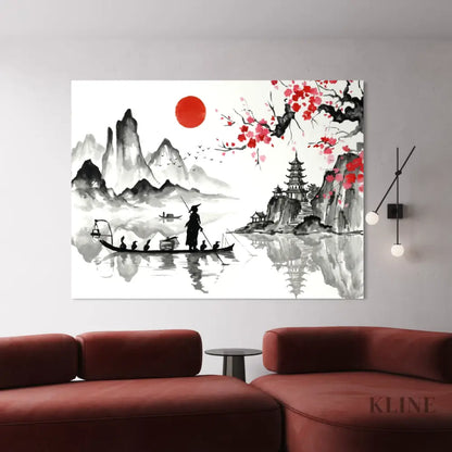 Sakura Reflections - Hand Painting