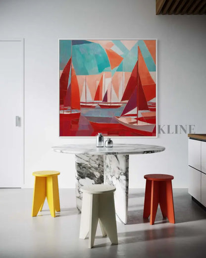 Scarlet Sails 1 - Hand Painting