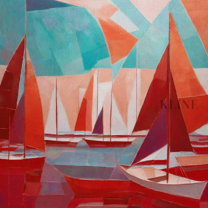 Scarlet Sails 1 - Hand Painting
