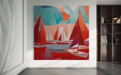 Scarlet Sails 1 - Hand Painting