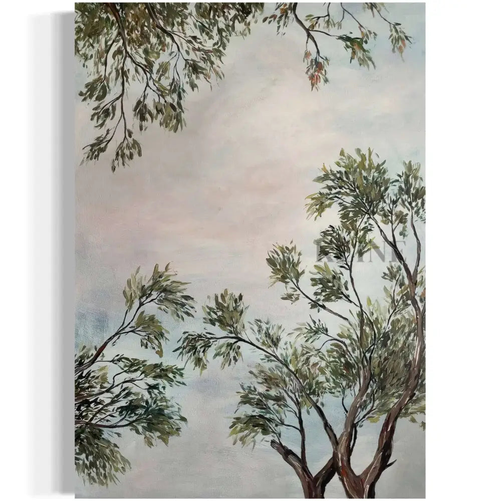 Scrubby Corner Canopy 1 - Hand Painting Leinwand-Wandkunst