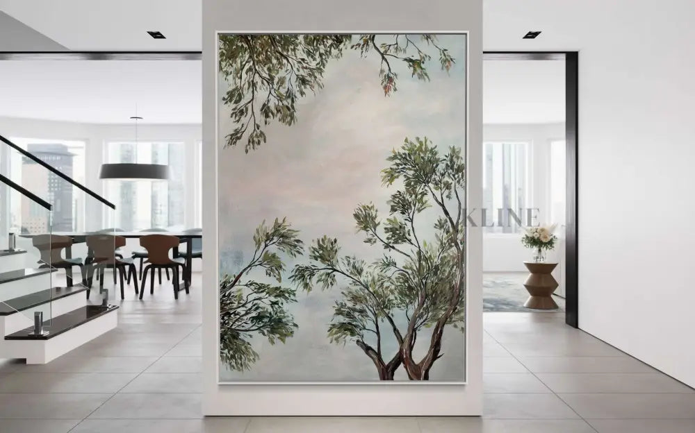 Scrubby Corner Canopy 1 - Hand Painting Leinwand-Wandkunst