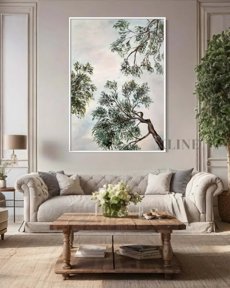 Scrubby Corner Canopy 2 - Hand Painting قماش جدار الفن