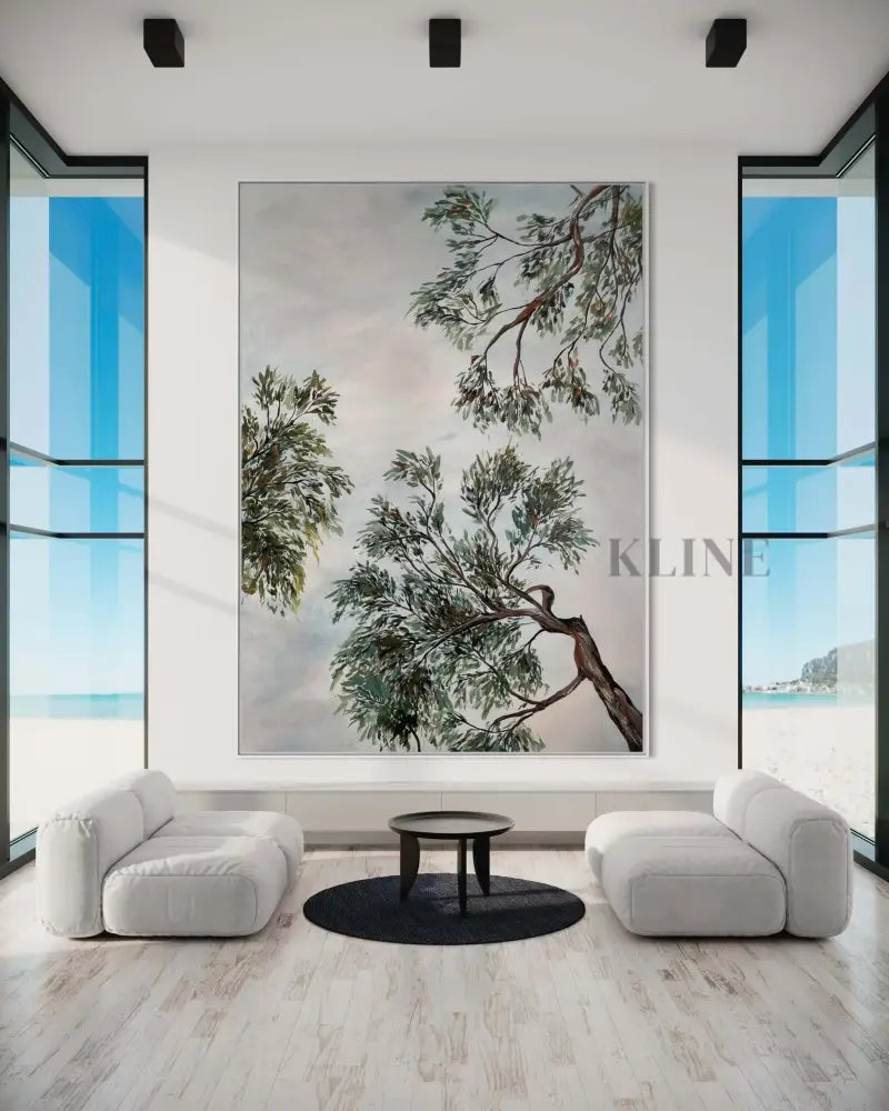 Scrubby Corner Canopy 2 - Hand Painting قماش جدار الفن