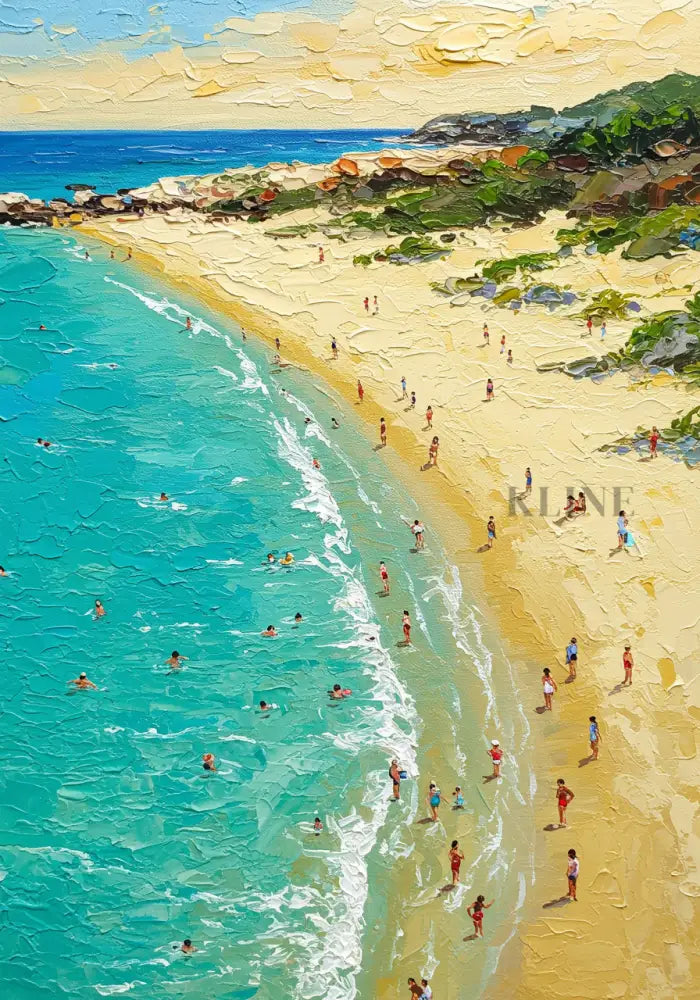 Seaside Serenity - Hand Painting