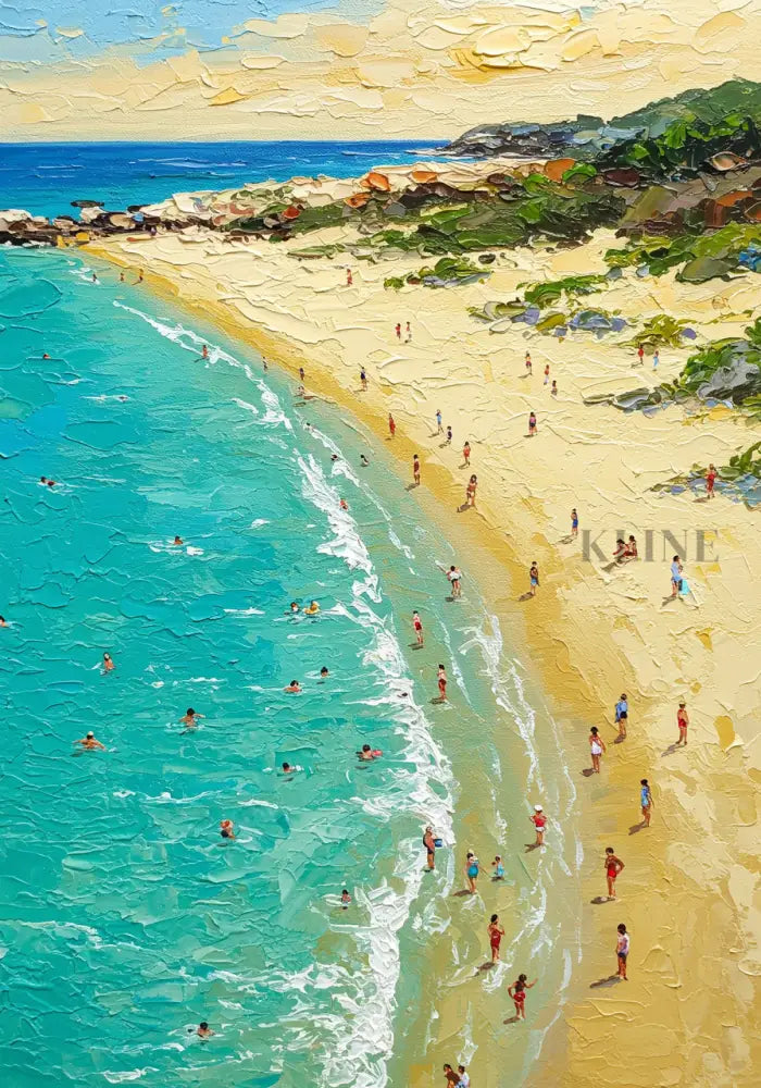 Seaside Serenity - Hand Painting