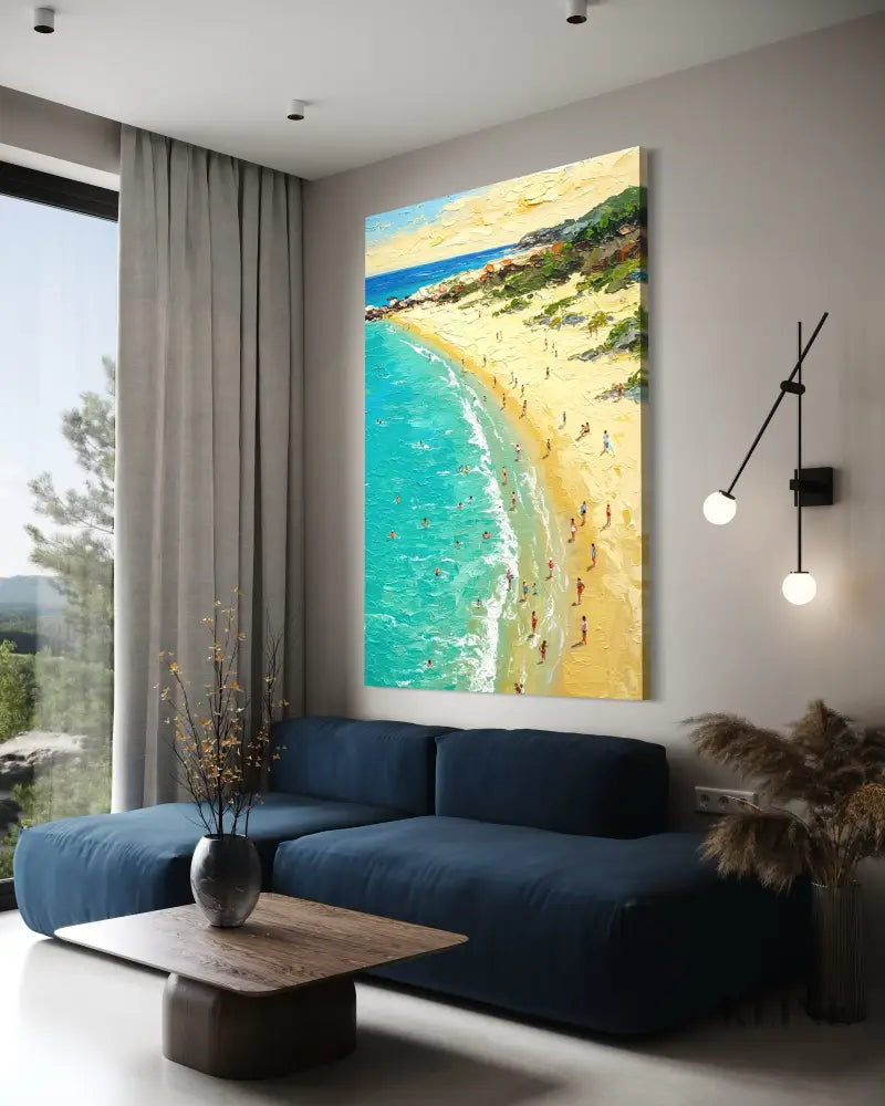 Seaside Serenity - Hand Painting