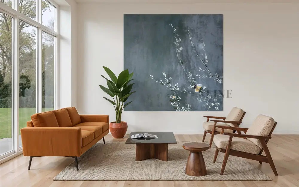 Serene Blossoms - Hand Painting