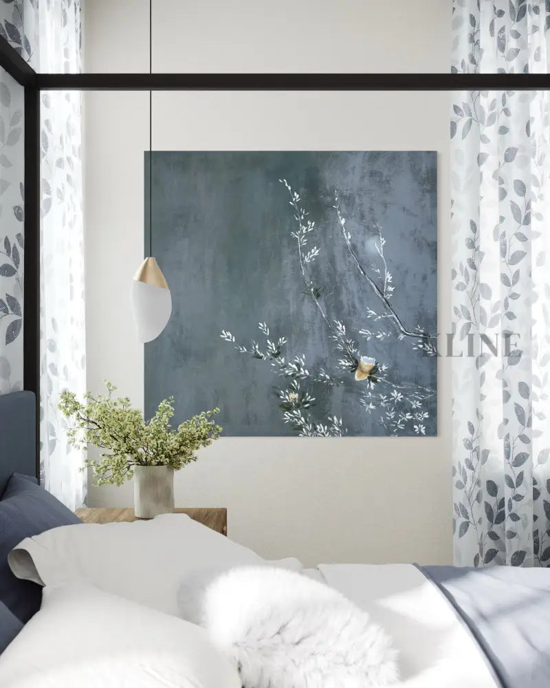 Serene Blossoms - Hand Painting 