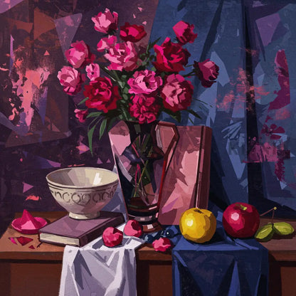 Shattered Petals - Hand Painting