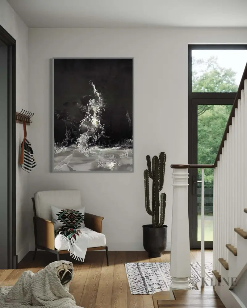 She is a Ballerina - Hand Painting Black and White Paintings