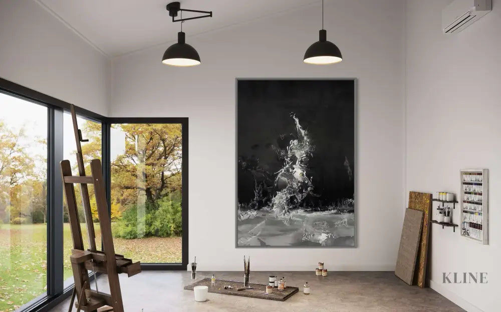 She is a Ballerina - Hand Painting Black and White Paintings