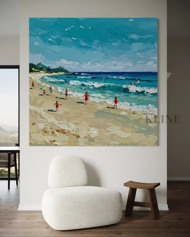 Shoreline Serenade - Hand Painting 