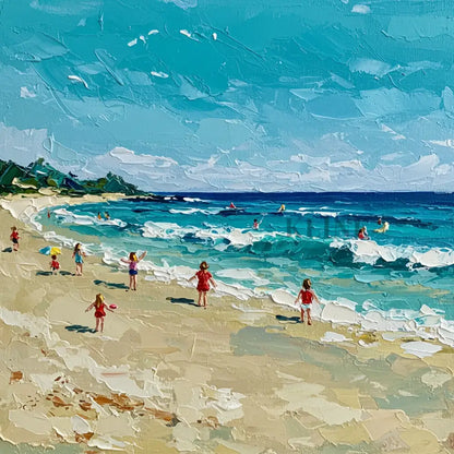 Shoreline Serenade - Hand Painting