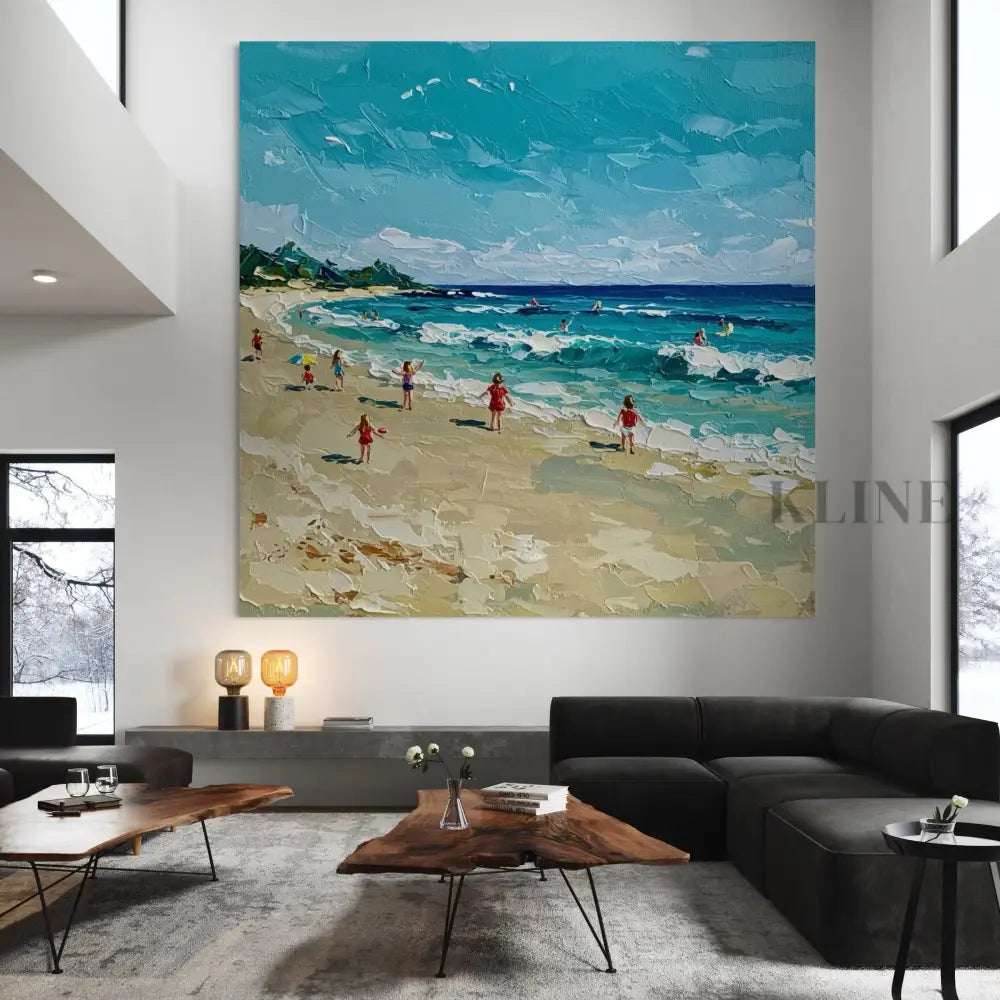 Shoreline Serenade - Hand Painting