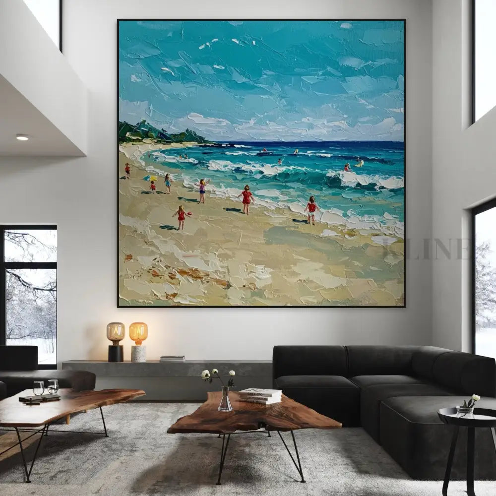 Shoreline Serenade - Hand Painting
