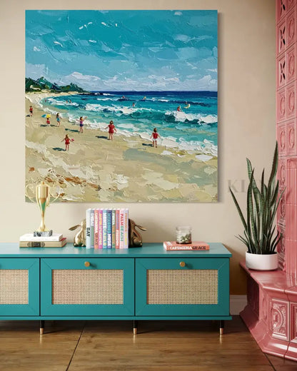 Shoreline Serenade - Hand Painting